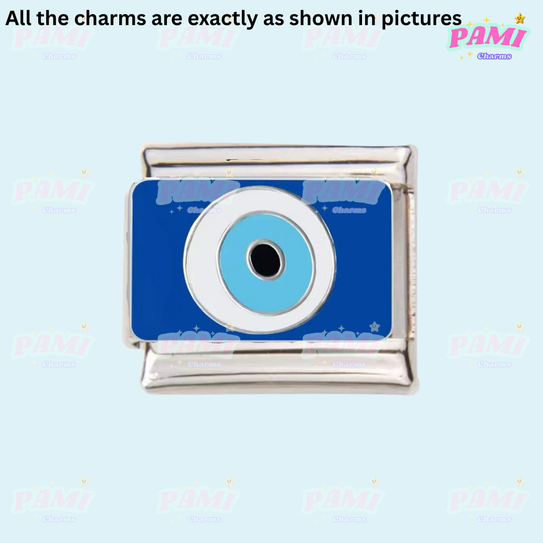 Pami Charms Italian charms blue camera enamel design charm for bracelets