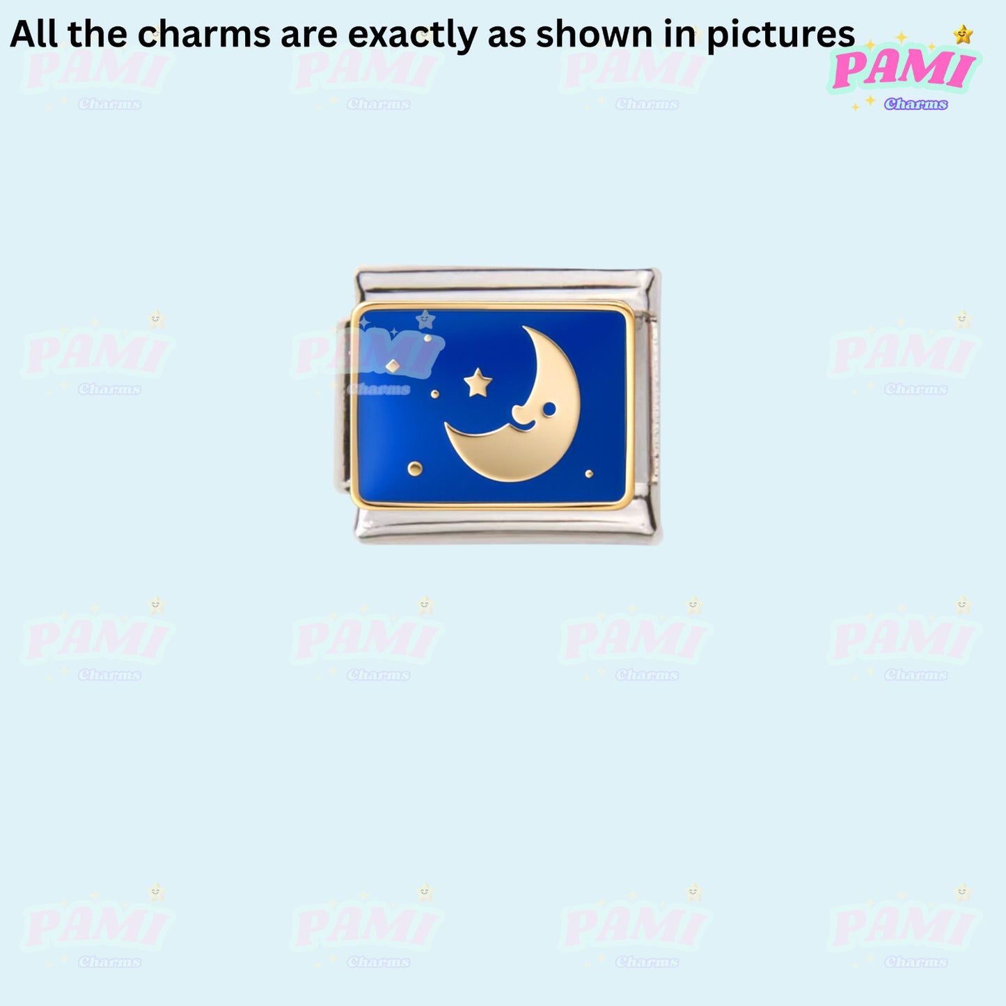 Celestial Galaxy, Star, Moon, Sun Modular Italian Charms - Fits all classic 9mm Bracelet Italian Charm