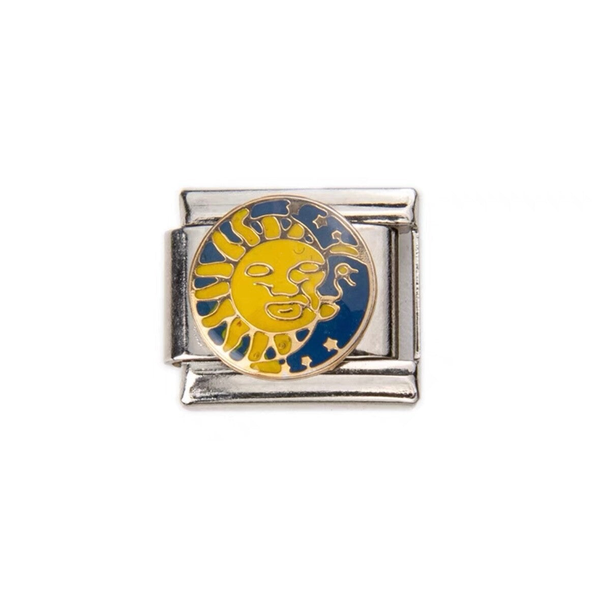 Heart, Floral, Coffee Modular Italian Charms - Fits all classic 9mm bracelet 7 Italian Charm