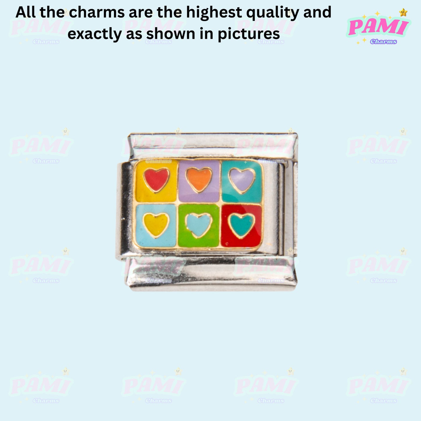 Cute Core Heart Y2K Italian Charms - Fits all classic 9mm bracelet