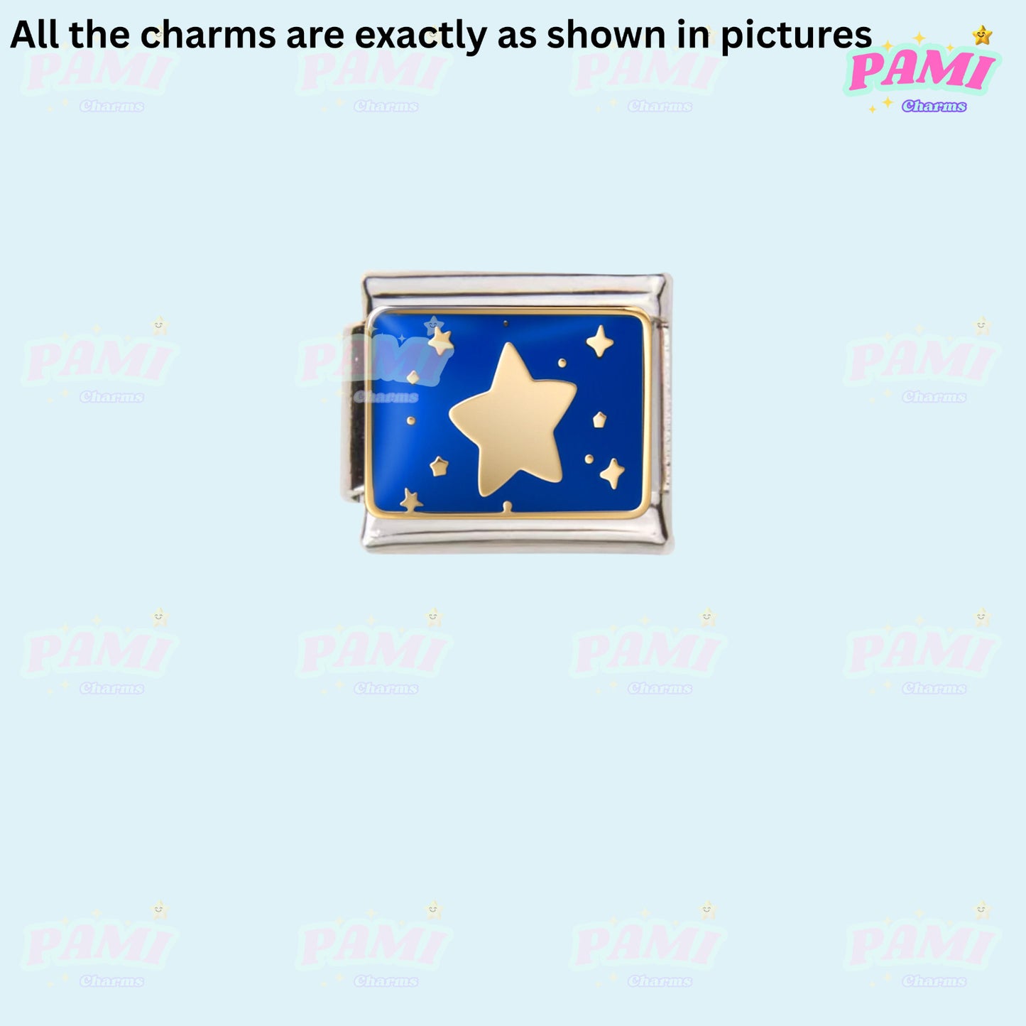 Celestial Galaxy, Star, Moon, Sun Modular Italian Charms - Fits all classic 9mm Bracelet Italian Charm