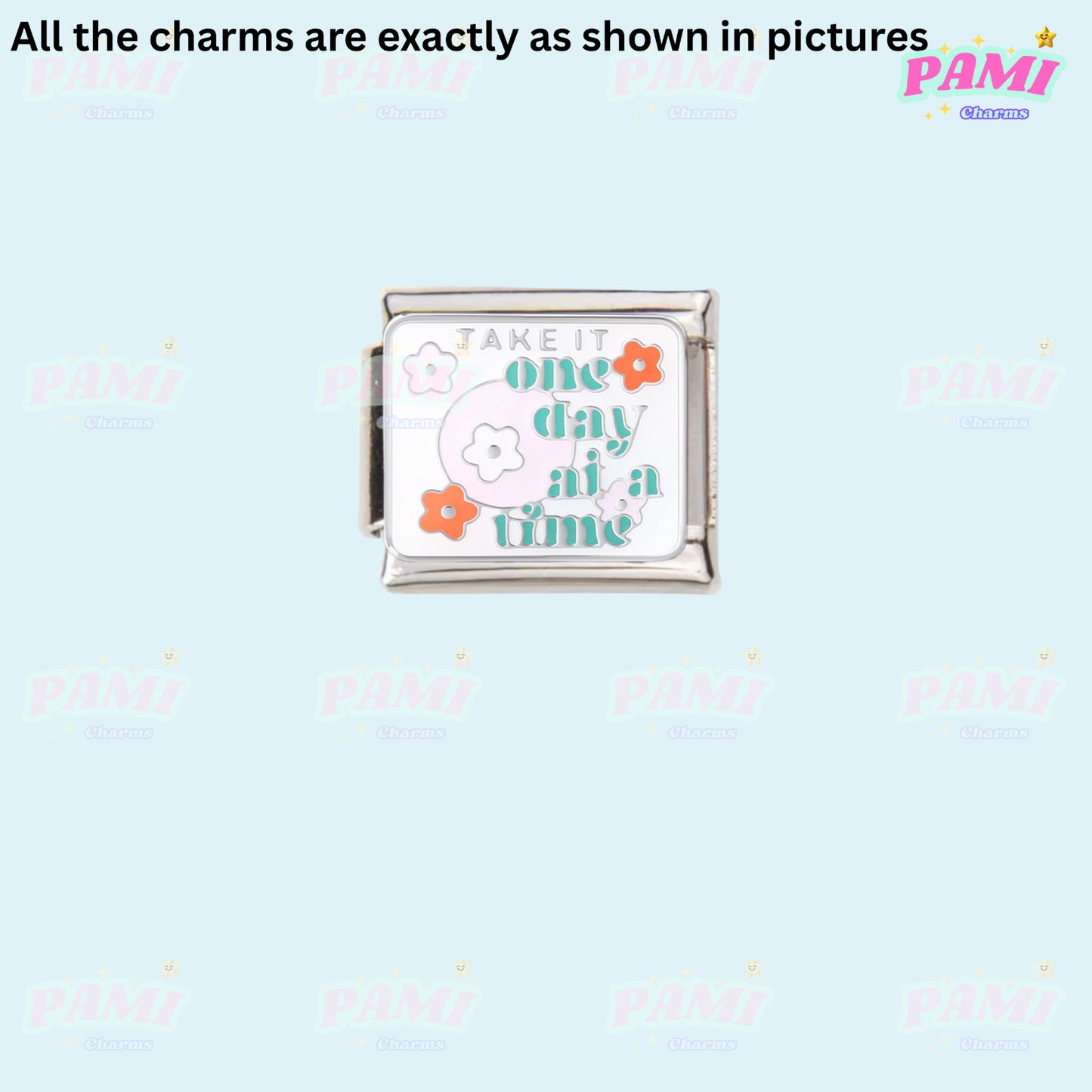 Trendy Quote Motivation Words Modular Italian Charms - Fits all classic 9mm Bracelet Italian Charm