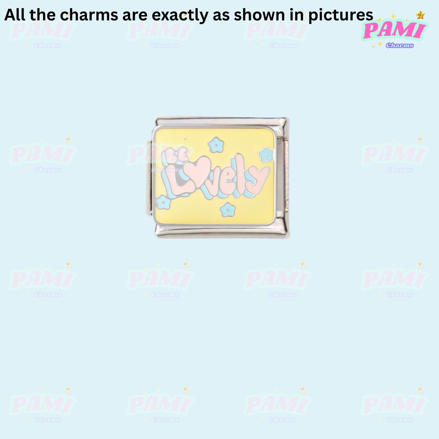 Trendy Quote Motivation Words Modular Italian Charms - Fits all classic 9mm Bracelet Italian Charm