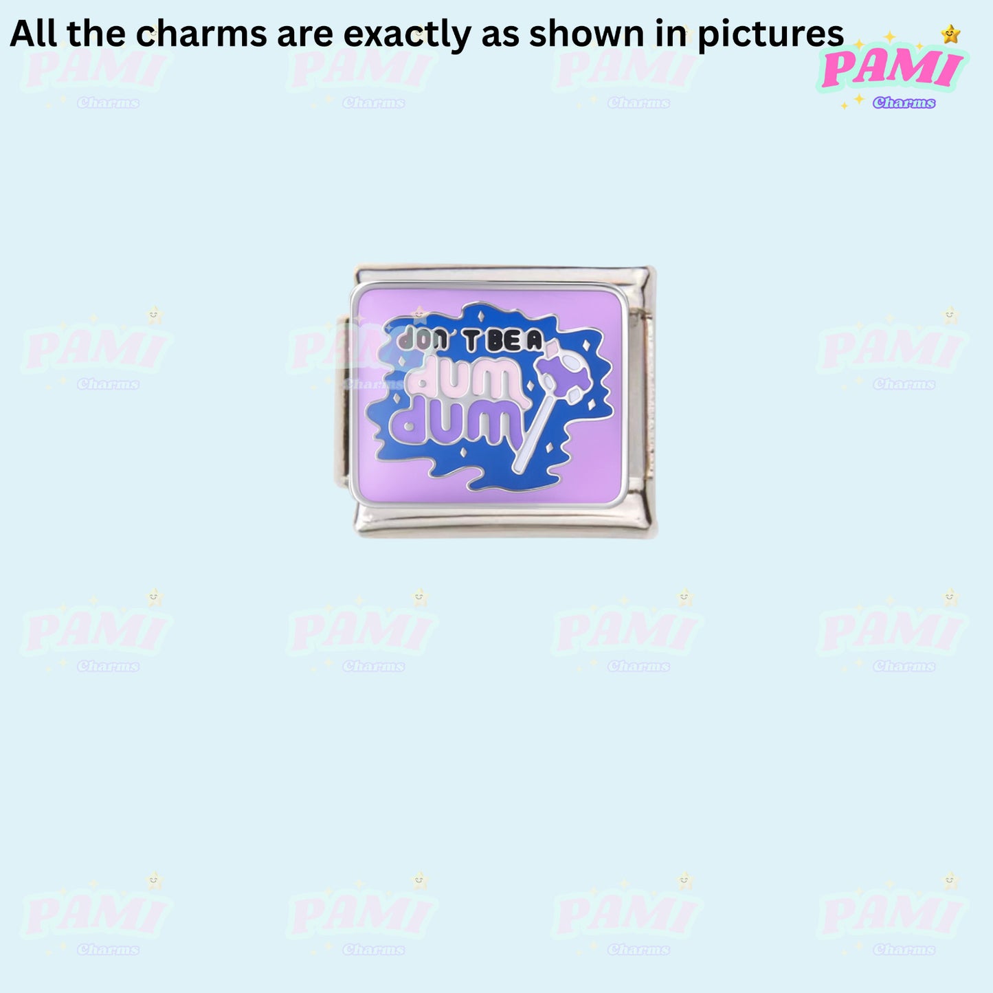 Trendy Quote Motivation Words Modular Italian Charms - Fits all classic 9mm Bracelet Italian Charm