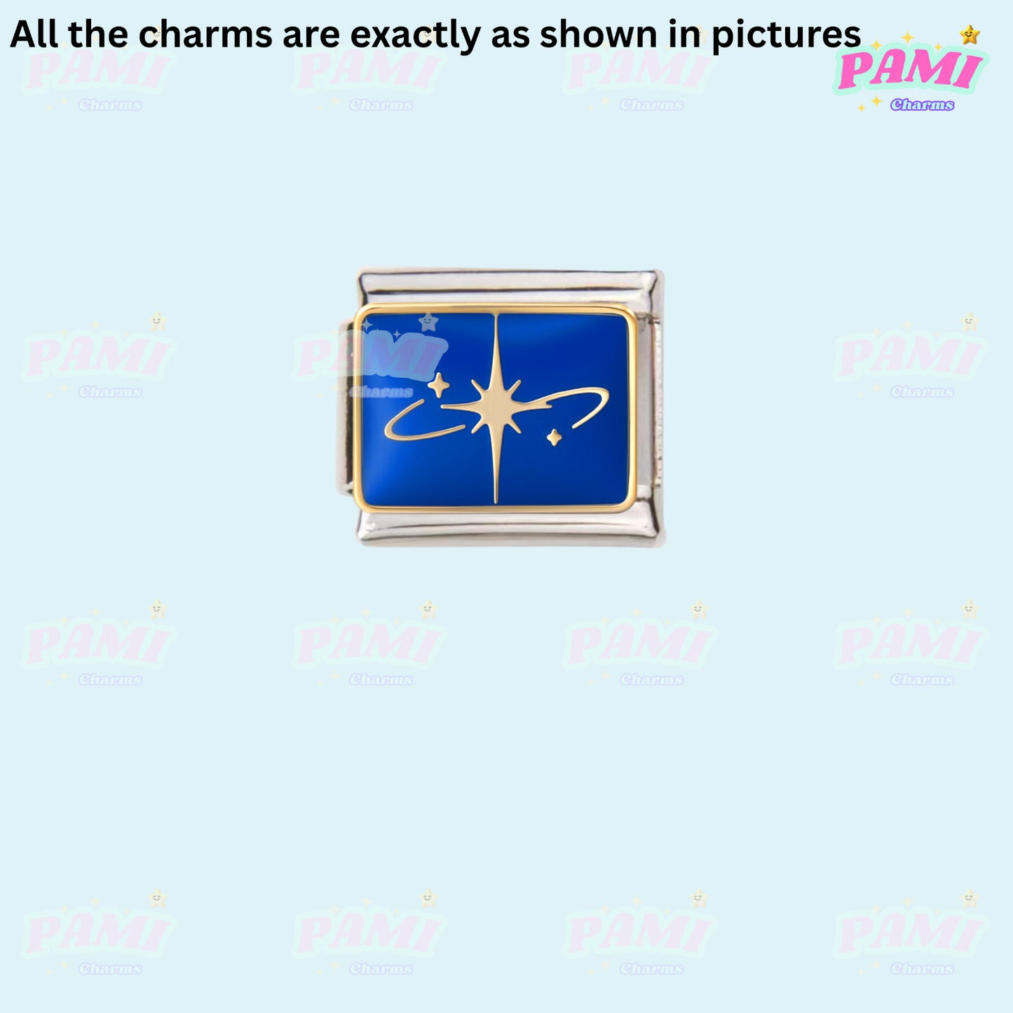 Celestial Galaxy, Star, Moon, Sun Modular Italian Charms - Fits all classic 9mm Bracelet Italian Charm