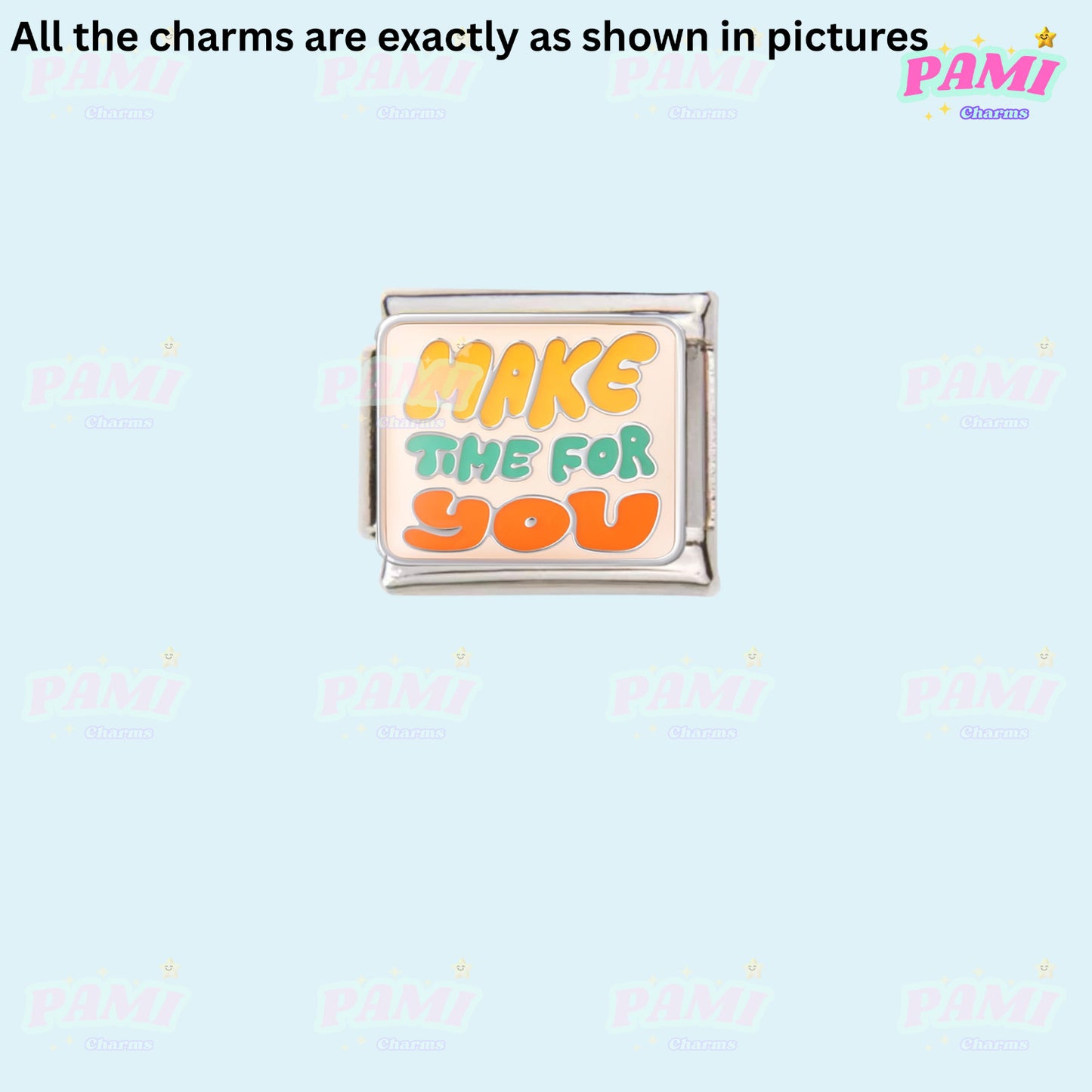 Trendy Quote Motivation Words Modular Italian Charms - Fits all classic 9mm Bracelet Italian Charm