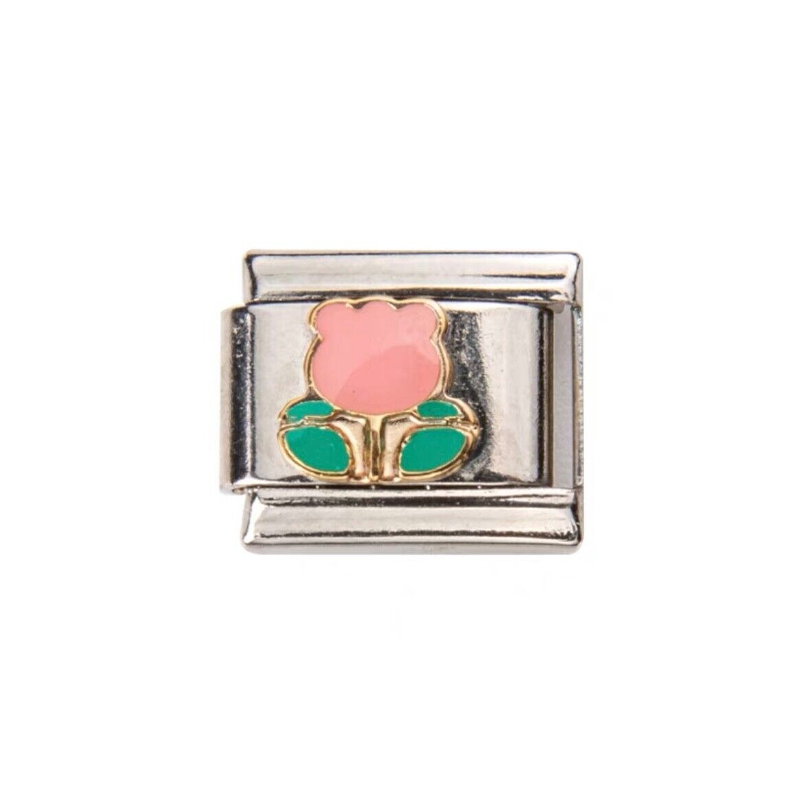 Heart, Floral, Coffee Modular Italian Charms - Fits all classic 9mm bracelet 2 Italian Charm