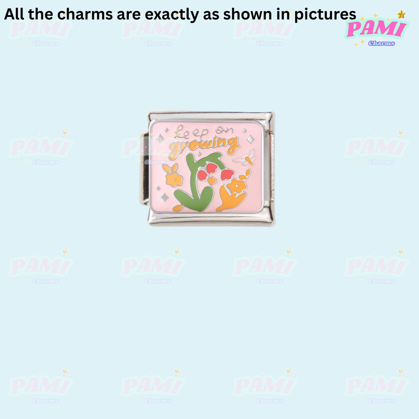 Trendy Quote Motivation Words Modular Italian Charms - Fits all classic 9mm Bracelet Italian Charm