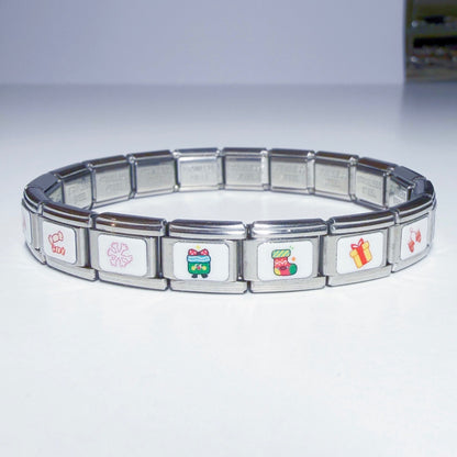 Pami Charms Italian charm bracelet featuring festive designs for a stylish accessory