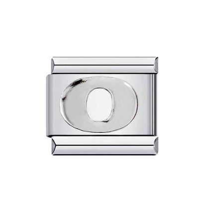 Pami Charms silver letter O alphabet italian charms for customizable jewelry bracelets