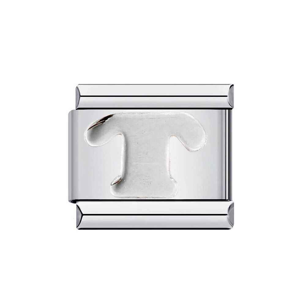 Pami Charms silver alphabet italian charms letter T for customizable jewelry bracelets