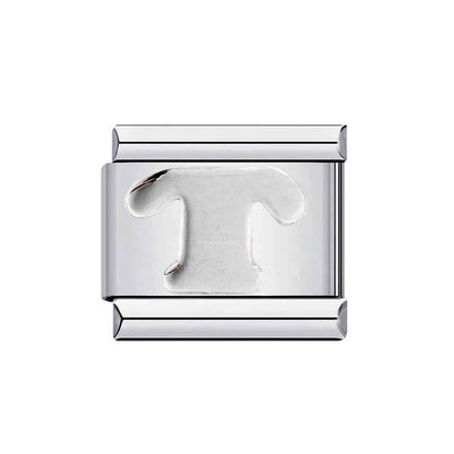 Pami Charms silver alphabet italian charms letter T for customizable jewelry bracelets
