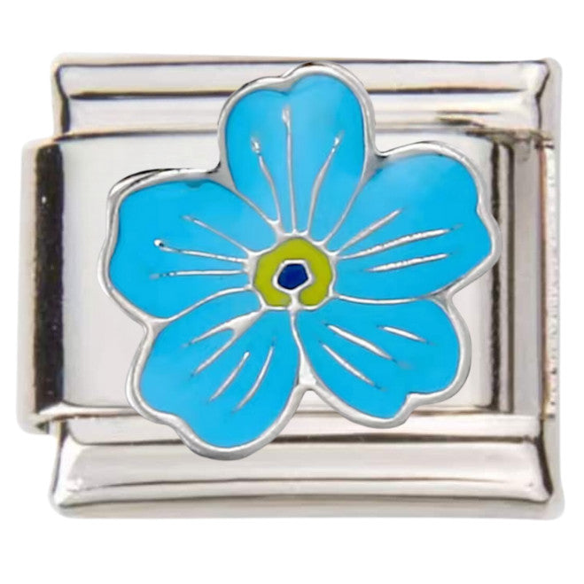 Flower and Floral Modular Italian Charms - Fits all classic 9mm bracelet Italian Charm