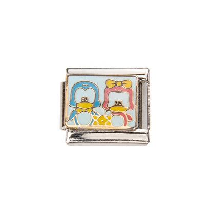 Pami Charms Italian Charms Featuring Cute Penguin Design with Boy and Girl Penguins
