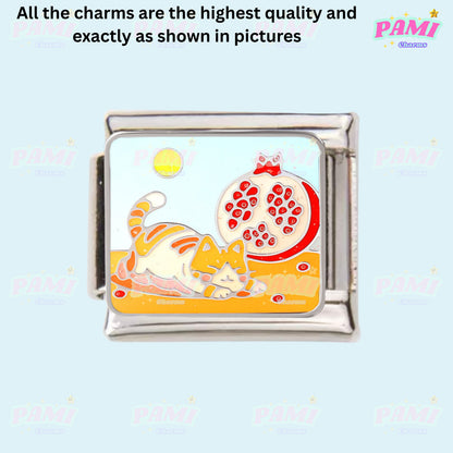 Cute sweet cat cat lover Italian Charms fits all classic Italian charms bracelet