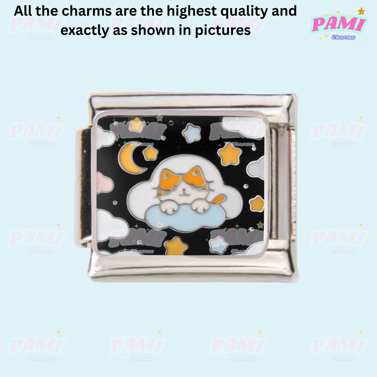 Cute sweet cat paw print Italian Charms fits all Italian charms bracelet