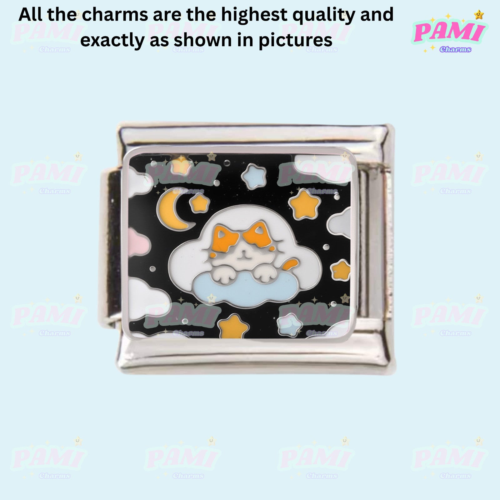 Cute sweet cat paw print Italian Charms fits all Italian charms bracelet