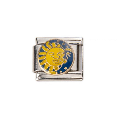 Heart, Floral, Coffee Modular Italian Charms - Fits all classic 9mm bracelet 7 Italian Charm