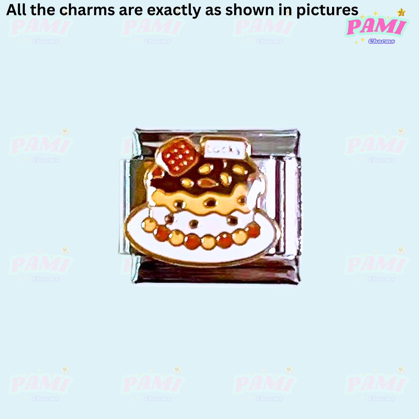 Coffee lover latte cafe Italian Charm fits Italian charm bracelet or major brand