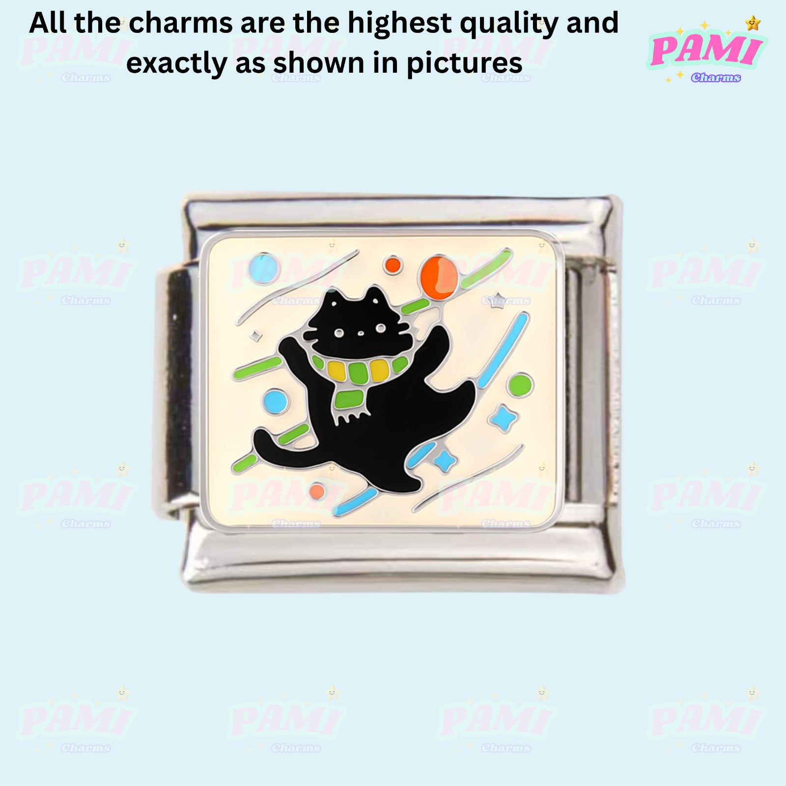 Cute sweet cat paw print Italian Charms fits all Italian charms bracelet