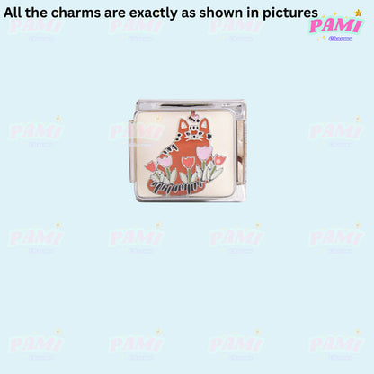 Cat Lover Modular Italian Charms - Fits Classic 9mm Bracelet