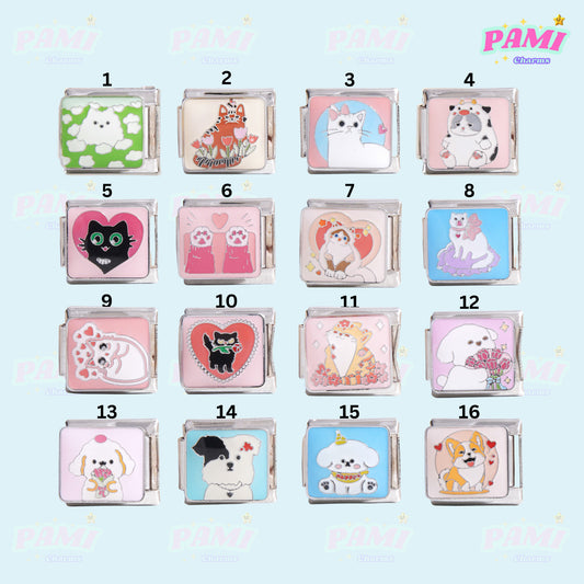 Cat Lover Modular Italian Charms - Fits Classic 9mm Bracelet
