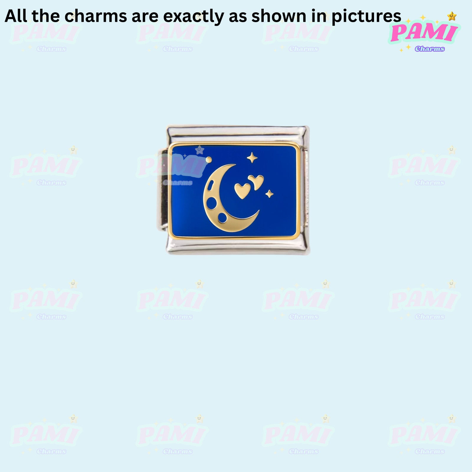 Celestial Galaxy, Star, Moon, Sun Modular Italian Charms - Fits all classic 9mm Bracelet Italian Charm