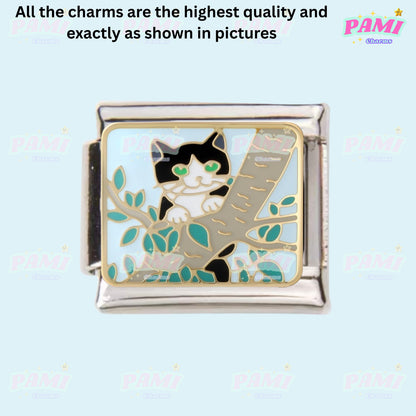 Cute sweet cat paw print Italian Charms fits all Italian charms bracelet