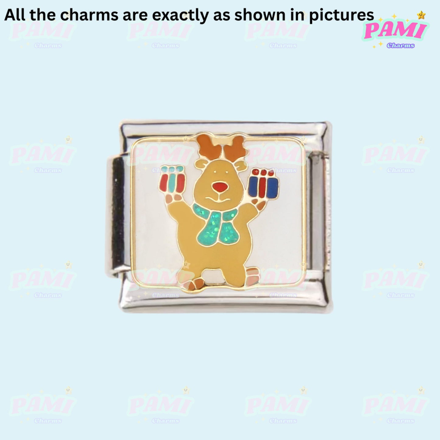 Christmas Present Gift Italian Charms - Fits All Brands Italian Charm Bracelet