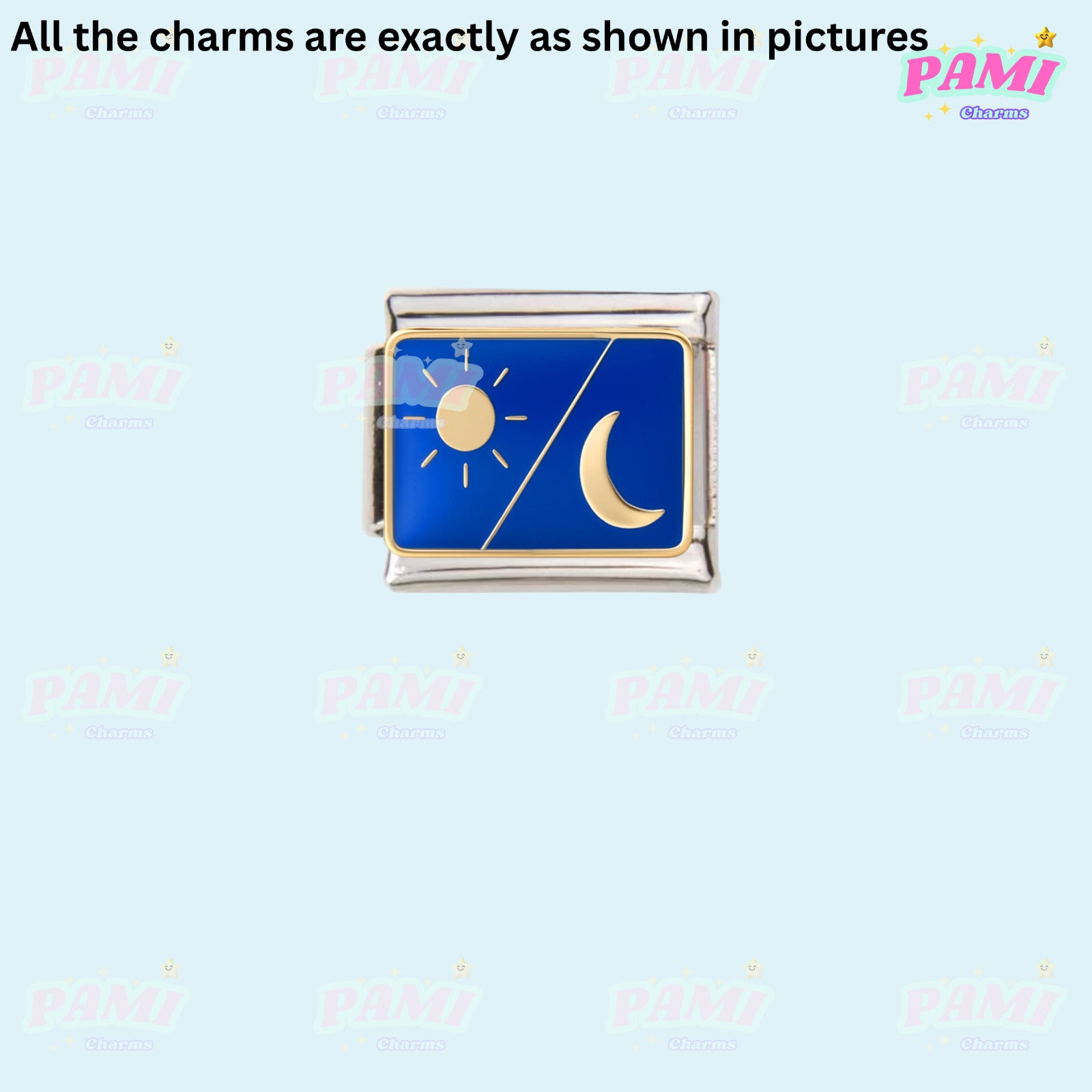 Celestial Galaxy, Star, Moon, Sun Modular Italian Charms - Fits all classic 9mm Bracelet Italian Charm