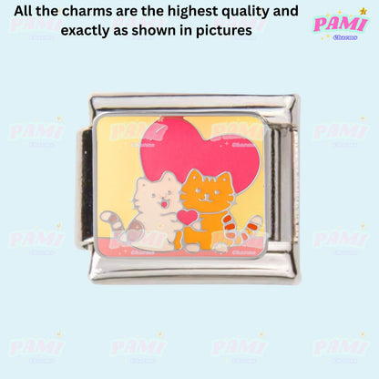 Cute sweet cat paw print Italian Charms fits all Italian charms bracelet