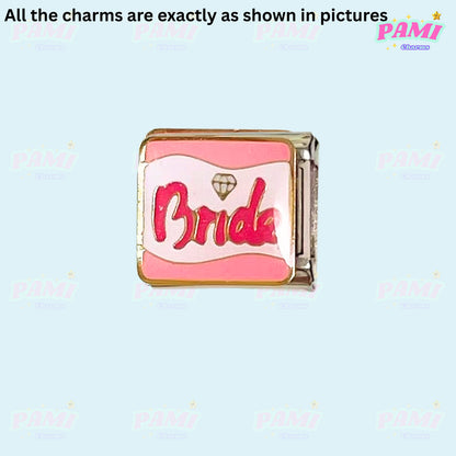 Italian charm wedding engagement marriage for major design Italiancharm bracelet