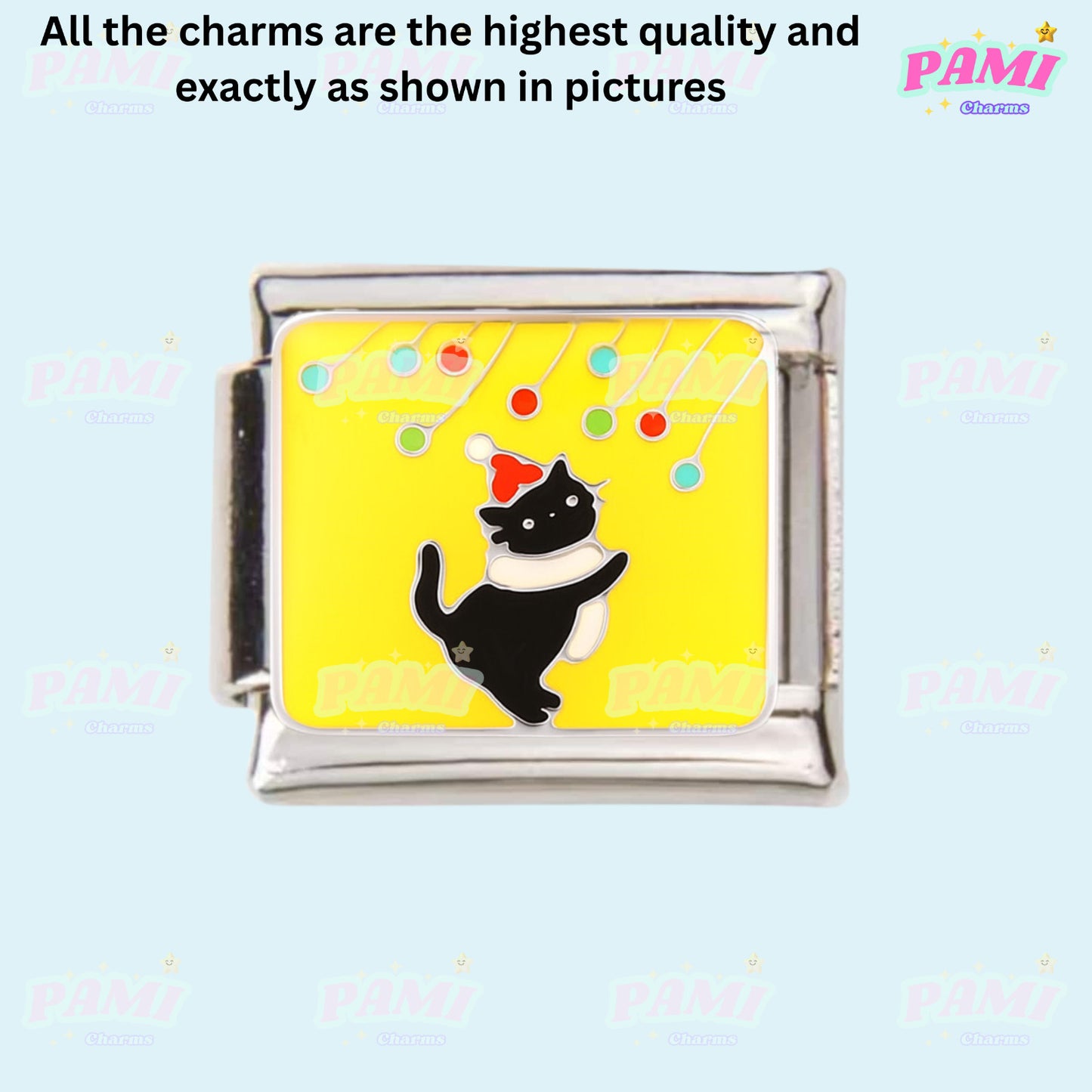 Cute sweet cat paw print Italian Charms fits all Italian charms bracelet