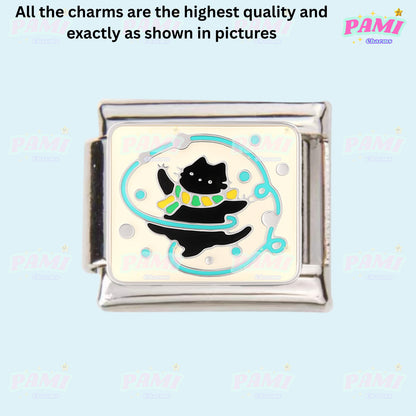 Cute sweet cat paw print Italian Charms fits all Italian charms bracelet