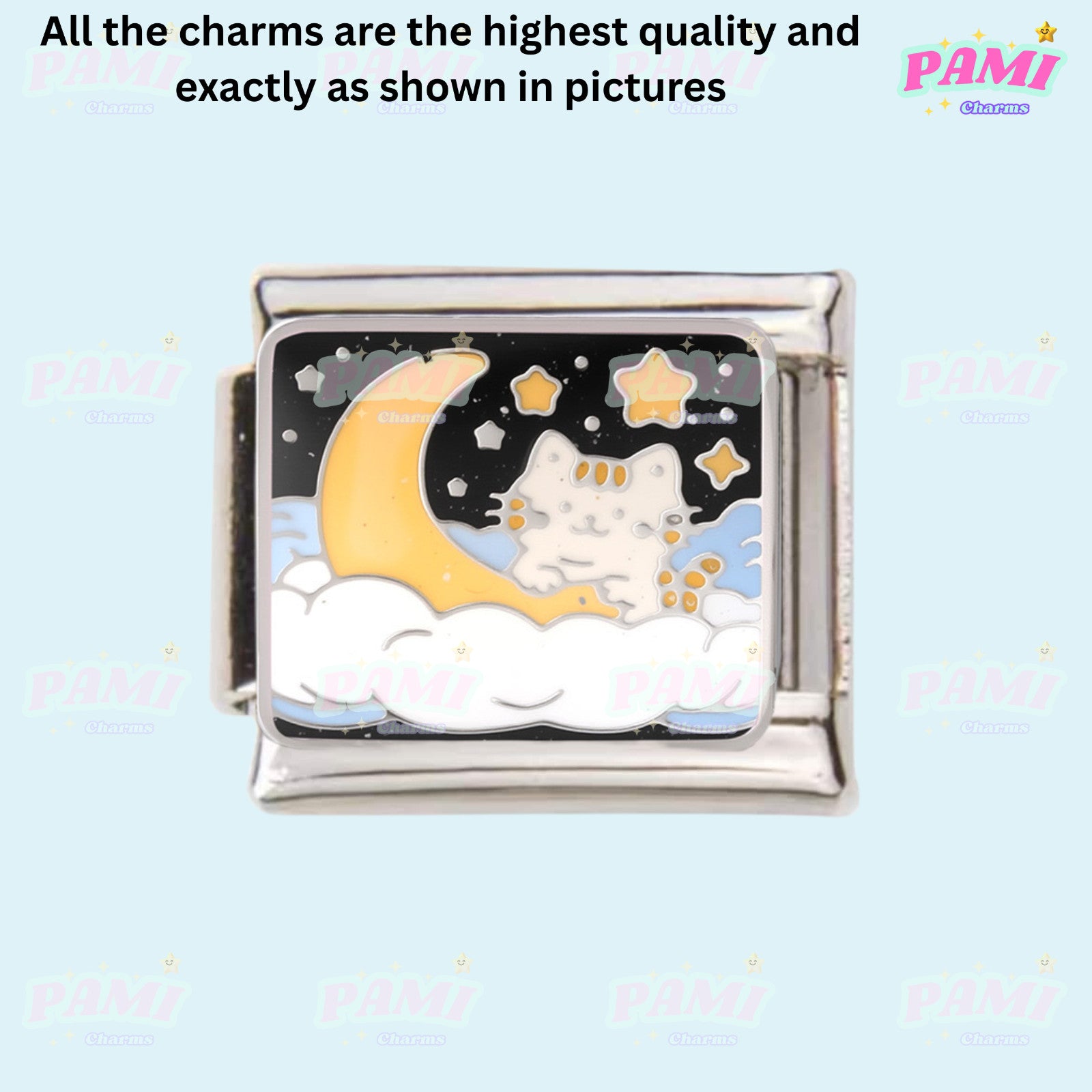 Cute sweet cat paw print Italian Charms fits all Italian charms bracelet