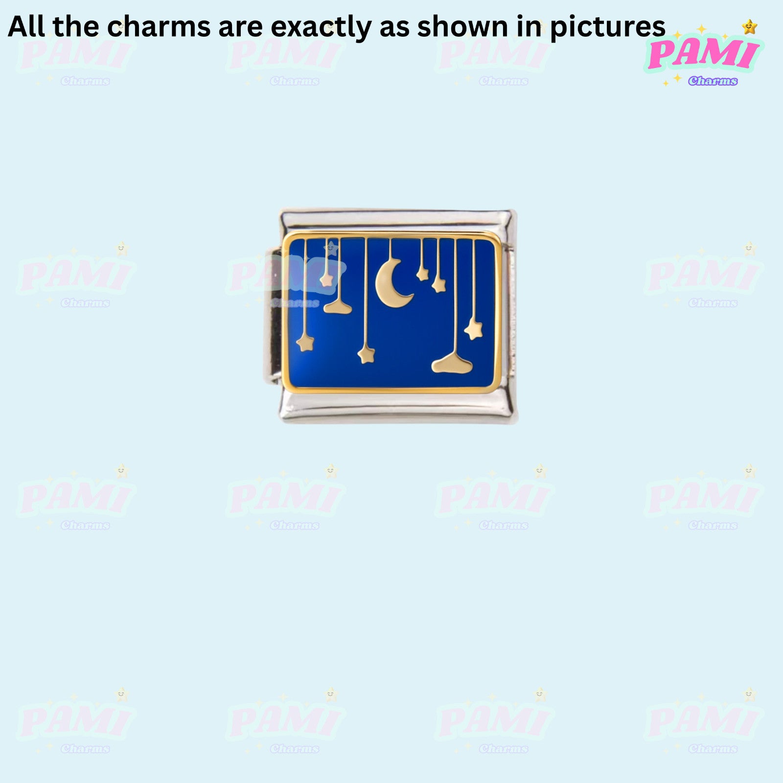 Celestial Galaxy, Star, Moon, Sun Modular Italian Charms - Fits all classic 9mm Bracelet Italian Charm