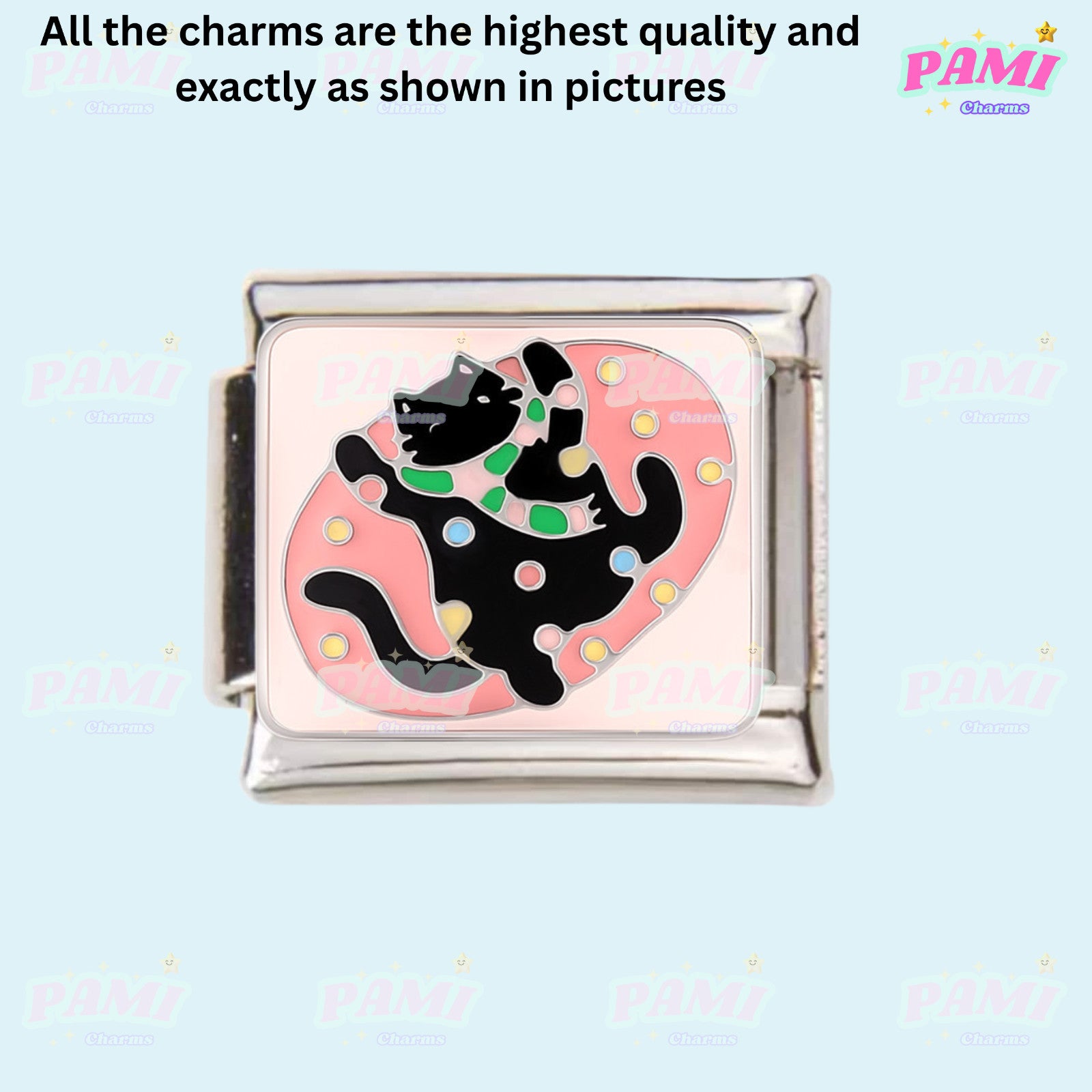 Cute sweet cat paw print Italian Charms fits all Italian charms bracelet