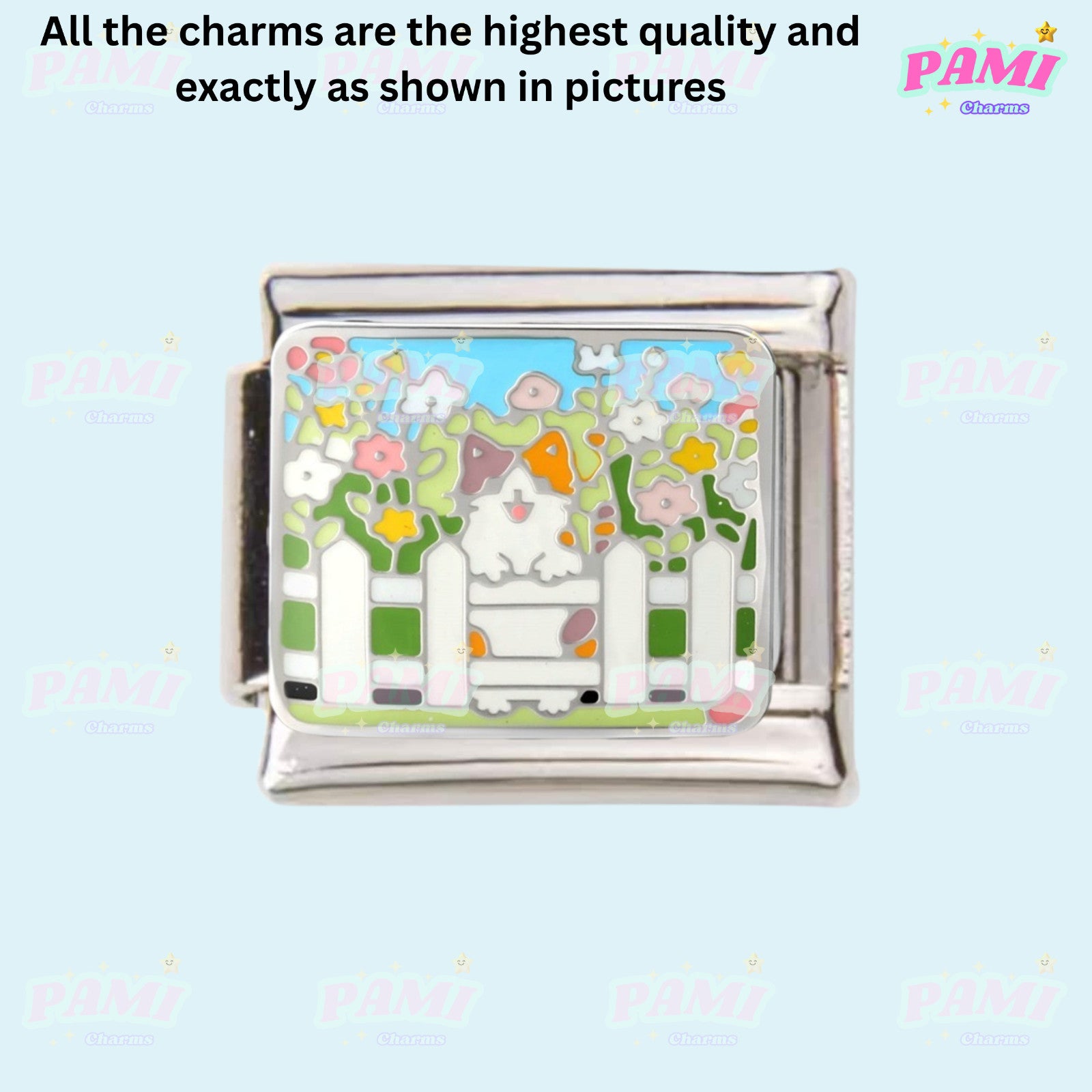 Cute sweet cat cat lover Italian Charms fits all classic Italian charms bracelet