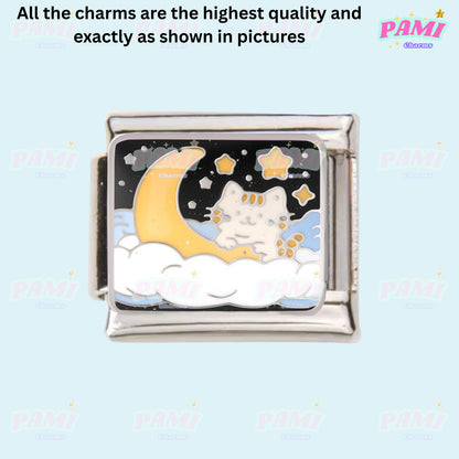 Cute sweet cat paw print Italian Charms fits all Italian charms bracelet