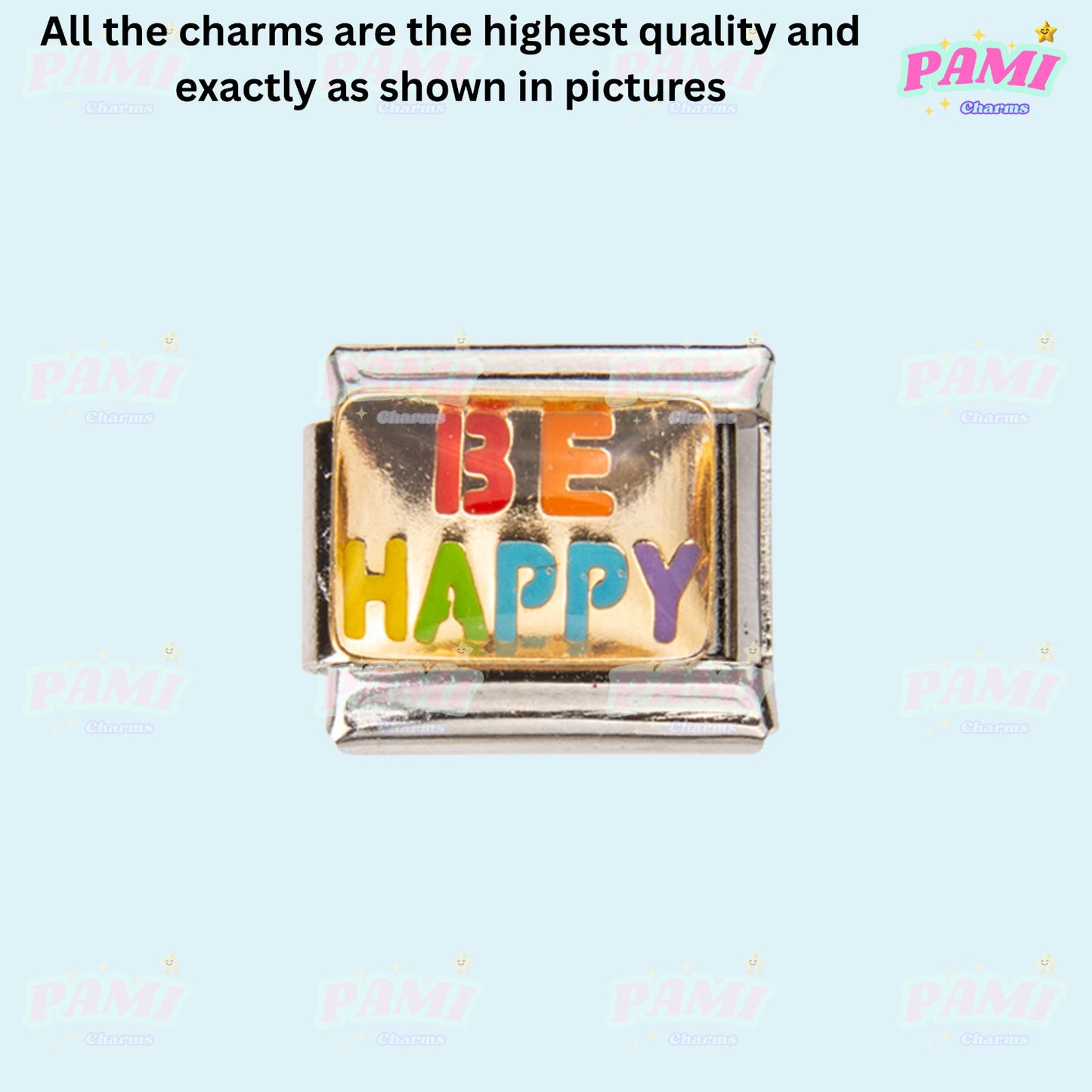 Dopamine Rainbow Italian Charms - Fits all classic 9mm bracelet