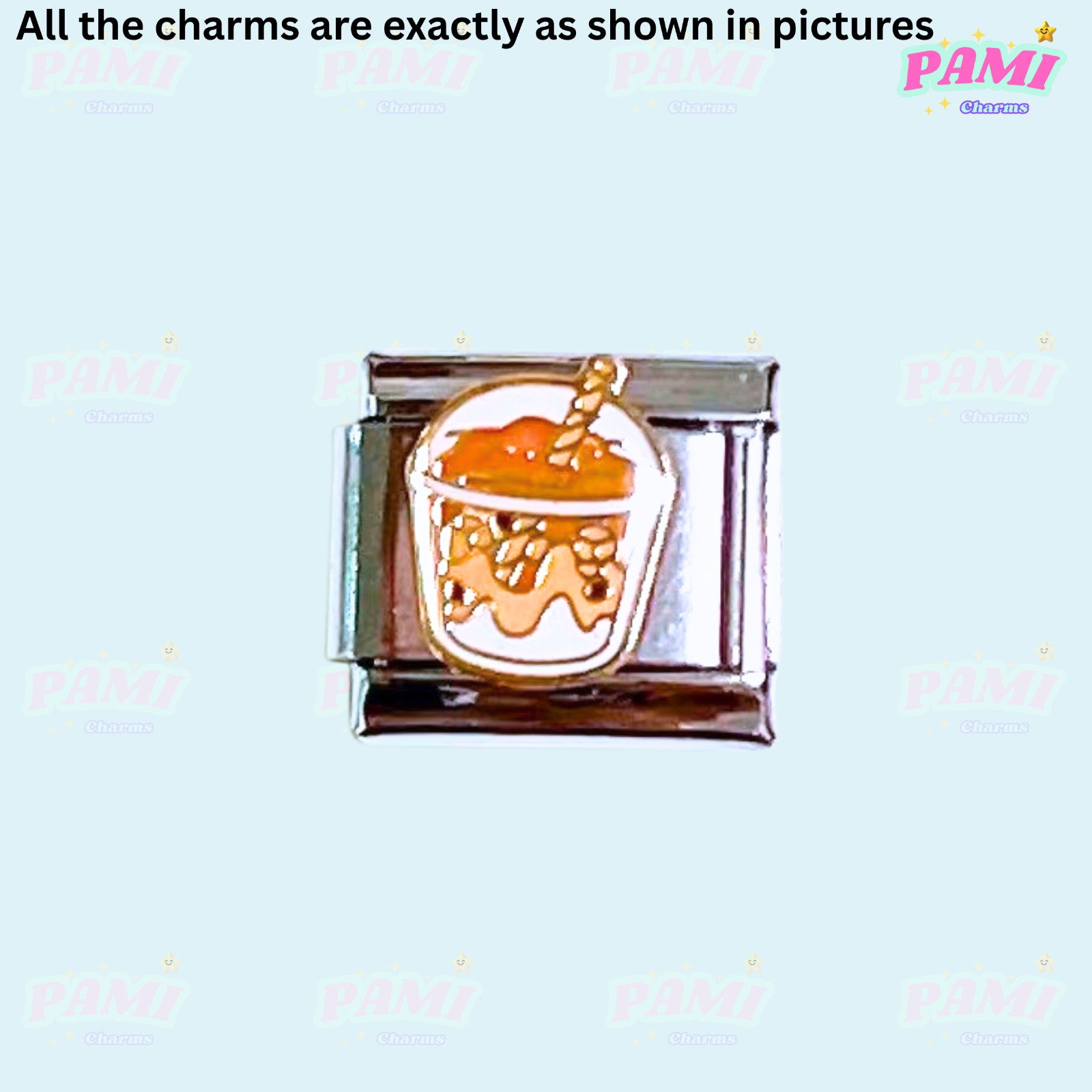 Coffee lover latte cafe Italian Charm fits Italian charm bracelet or major brand