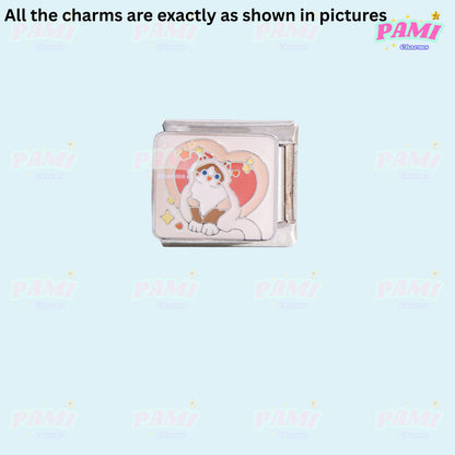 Cat Lover Modular Italian Charms - Fits Classic 9mm Bracelet
