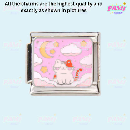 Cute sweet cat cat lover Italian Charms fits all classic Italian charms bracelet