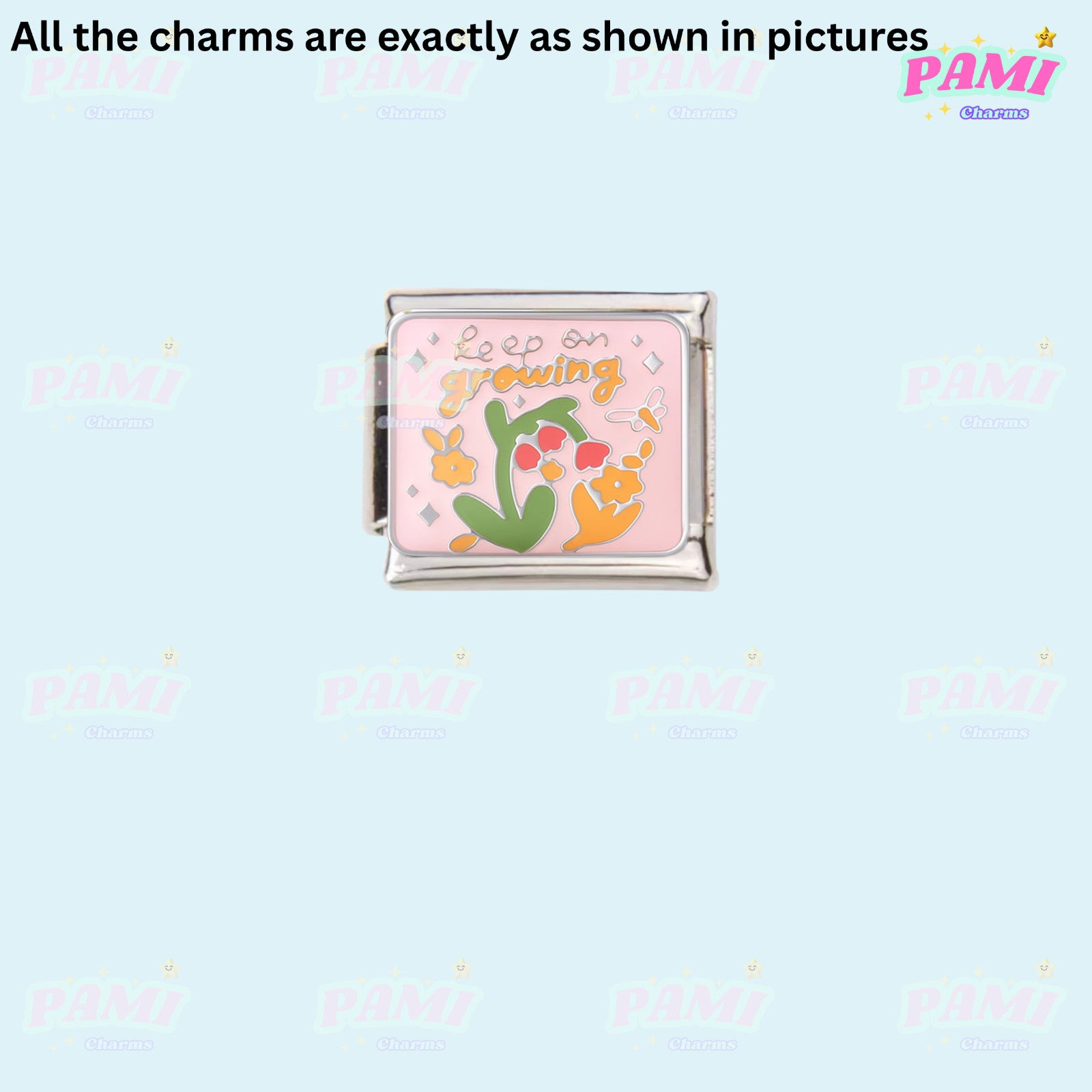 Trendy Quote Motivation Words Modular Italian Charms - Fits all classic 9mm Bracelet Italian Charm